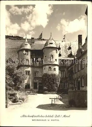 Zell Mosel Altes kurfuerstliches Schloss Kat. Zell (Mosel)