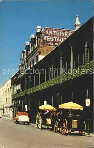 New Orleans Louisiana Antoine Restaurant St. Louis Street Kat. New Orleans