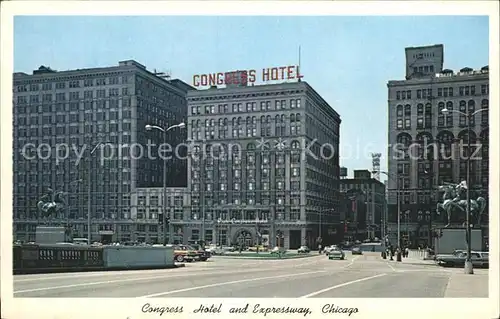 Chicago Illinois Congress Hotel Expressway  Kat. Chicago