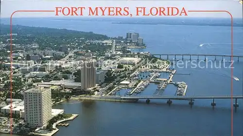 Fort Myers Fliegeraufnahme Caloosahatchee River  Kat. Fort Myers
