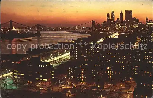 New York City Manhattan Brooklyn Bridges  / New York /
