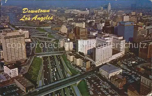Los Angeles California Fliegeraufnahme Downtown Harbor Kat. Los Angeles