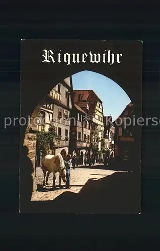 Riquewihr Haut Rhin Rue du General de Gaulle vue du Dolder  Kat. Riquewihr