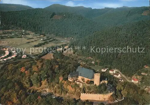 Biedenkopf Schloss Fliegeraufnahme Kat. Biedenkopf