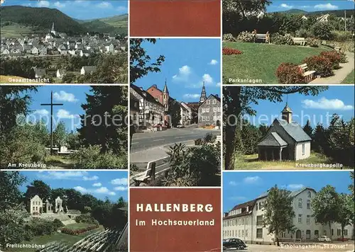 Hallenberg Kreuzbergkapelle Parkanlagen Erholungsheim St. Josef  Kat. Hallenberg