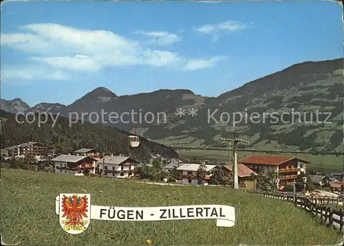 Fuegen Spieljochbahn  Kat. Fuegen Zillertal