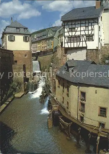 Saarburg Saar Wasserfall Leukbaches alte Muehlen Kat. Saarburg