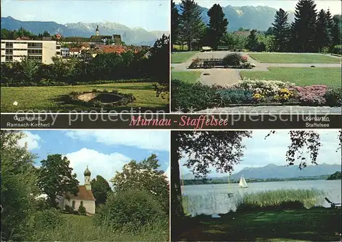 Murnau Kurgarten Staffelsee Gymnasium Ramsach Kircherl  Kat. Murnau a.Staffelsee