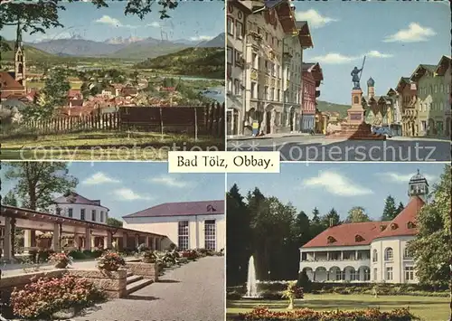 Bad Toelz Historische Marktstrasse Kurwandelhalle der Jagdquellen Kat. Bad Toelz