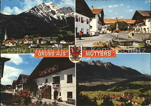 Mutters Tirol Panorama Teilansicht Marktplatz Kat. Mutters