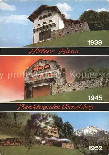 Berchtesgaden A.H.Haus 1939 1945 1952 Kat. Berchtesgaden