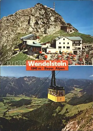 Wendelstein Berg Seilbahn und Bergstation Kat. Bayrischzell