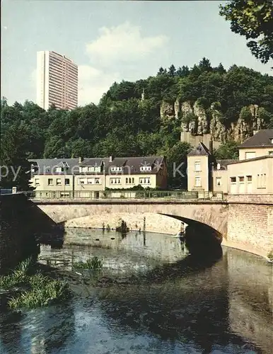 Luxembourg Luxemburg Bruecke Hochhaus Kat. Luxembourg