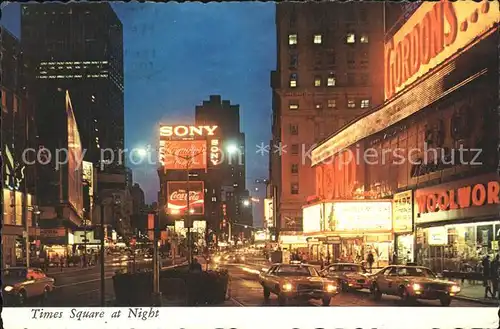 New York City Times Square at night / New York /