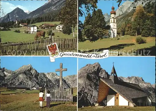 Gnadenwald Sankt Martin Walderalm Kapelle Kat. Gnadenwald