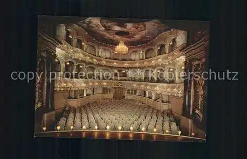 Schwetzingen Zuschauerraum des Rokoko Theaters Kat. Schwetzingen