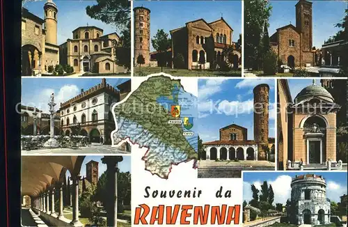 Ravenna Italia Kirchen und Plaetze Kat. Ravenna