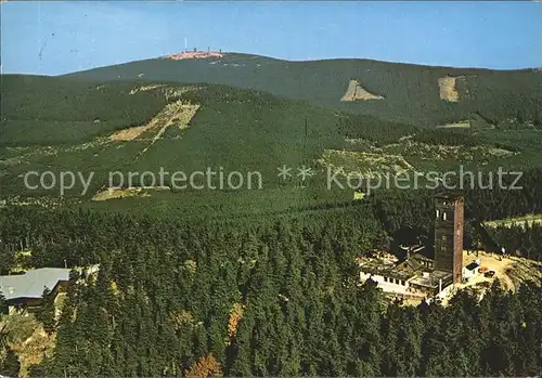 Braunlage Fliegeraufnahme Brocken Wurmgebaeude Kat. Braunlage Harz