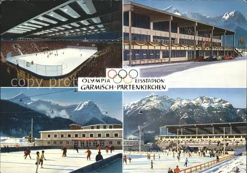 Garmisch Partenkirchen Olympia Eisstadion Wettersteingebirge Kat. Garmisch Partenkirchen