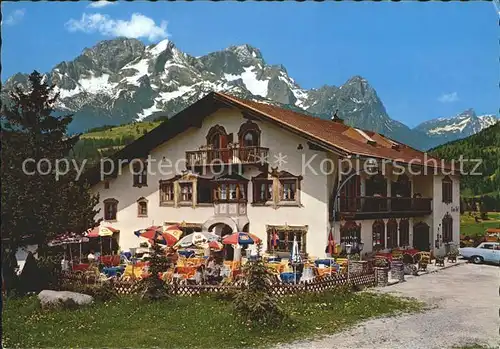 Mittenwald Bayern Hotel Toni Hof Alpenblick Huber Karte Nr 8459 Kat. Mittenwald