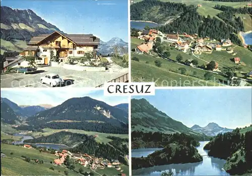 Cresuz Vieux Chalet Vallee de la Jogne Lac de Montsalvens Alpes Kat. Cresuz