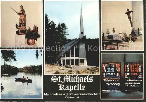 Mummelsee St Michaels Kapelle Schwarzwaldhochstrasse Kat. Seebach