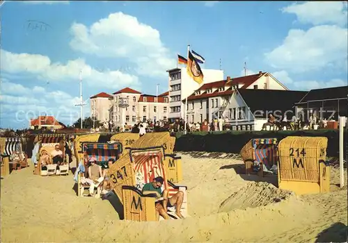 Duhnen Nordsee Strand Strandkorb Hotel Kat. Cuxhaven