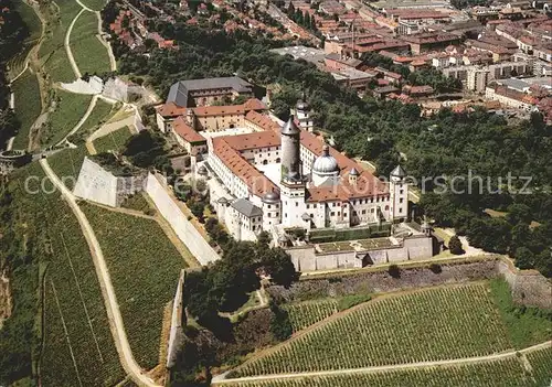 Wuerzburg Festung Marienberg Fliegeraufnahme Kat. Wuerzburg