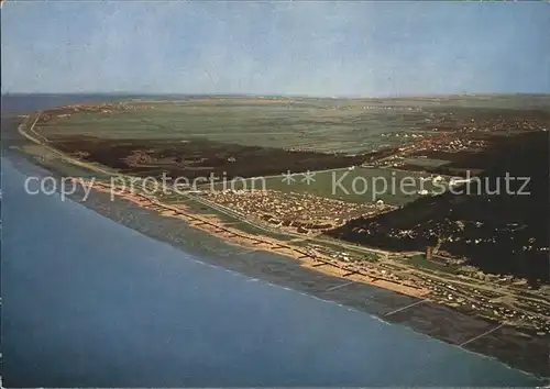 Sahlenburg Strand Fliegeraufnahme Kat. Cuxhaven