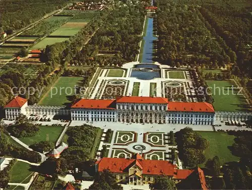 Schleissheim Oberschleissheim Neues Schloss jetzt Galerie der Bayer Staatsgemaeldesammlungen Fliegeraufnahme Kat. Oberschleissheim