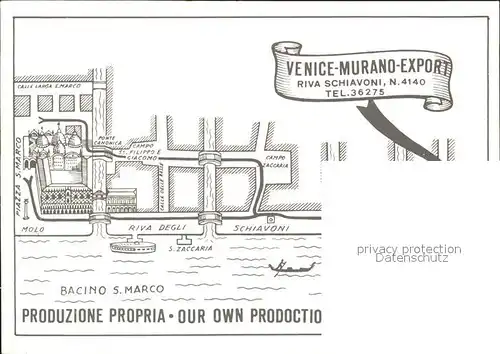 Venice Veneto Murano Export Kat. Venice