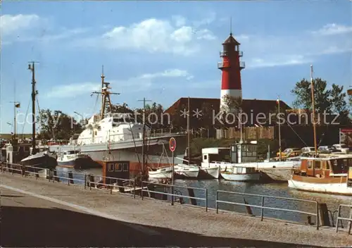 Buesum Nordseebad Hafen mit Leuchtturm Kat. Buesum