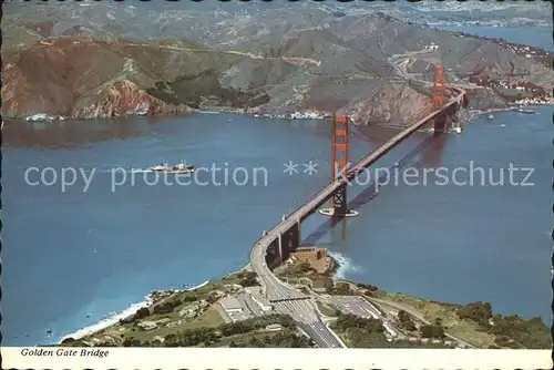 San Francisco California Golden Gate Bridge aerial view Kat. San Francisco