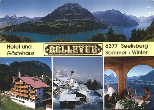 Seelisberg UR Hotel Gaestehaus Bellevue Vierwaldstaettersee Alpenpanorama Kat. Seelisberg