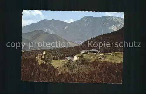 Maria Eck Panorama mit Rauschberg Chiemgauer Alpen Kat. Siegsdorf