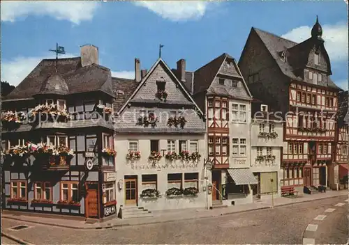 Adenau Hotel Historisches Haus Fachwerkhaeuser Marktplatz Kat. Adenau