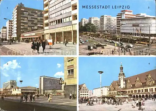 Leipzig Bruehl Warenhaus Konsument Sachsenplatz Altes Rathaus Messestadt Kat. Leipzig