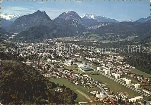 Bad Reichenhall mit Loferer Steinberge Fliegeraufnahme Kat. Bad Reichenhall