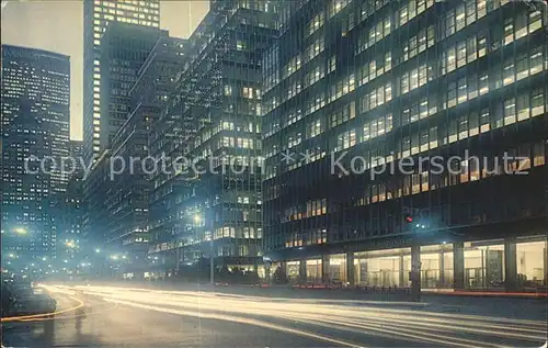 New York City Park Avenue at night / New York /