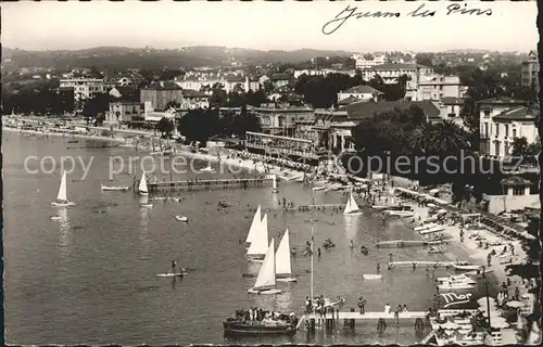 Antibes Alpes Maritimes Strandpartie Kat. Antibes