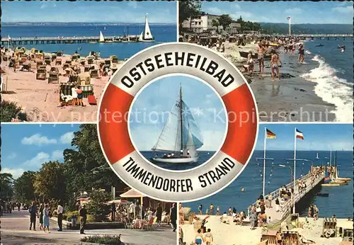 Timmendorfer Strand Strand und Seebruecke Kat. Timmendorfer Strand