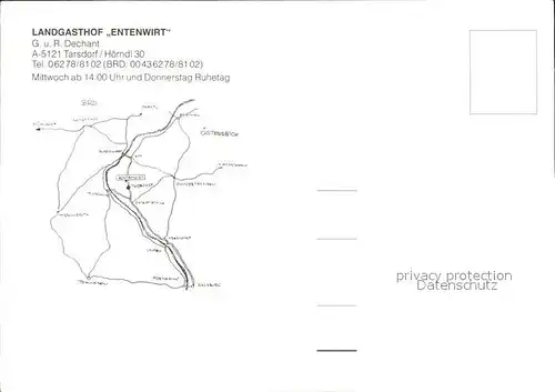 Tarsdorf Landgasthof Entenwirt Kat. Tarsdorf