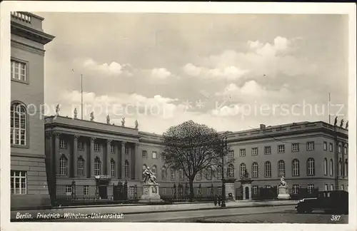 Berlin Friedrich Wilhelm Universitaet  Kat. Berlin