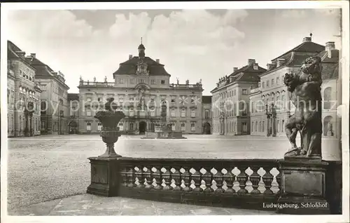 Ludwigsburg Schlosshof  Kat. Ludwigsburg