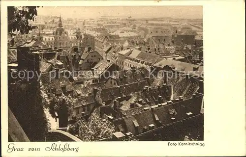 Graz Steiermark Blick vom Schlossberg  Kat. Graz