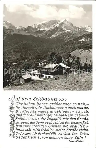 Partenkirchen Eckbauer  Kat. Garmisch Partenkirchen
