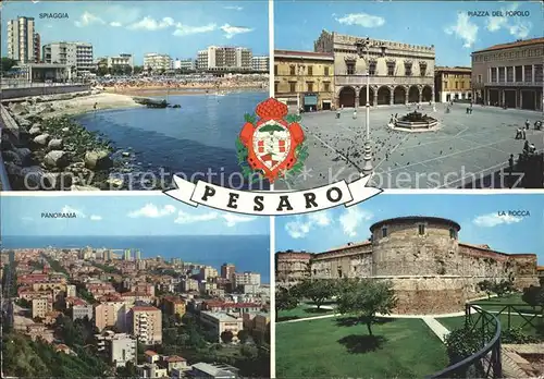 Pesaro Piazza Popolo Spiaggia Rocca  Kat. Pesaro
