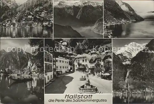 Hallstatt Salzkammergut Brunnen Alpen See  Kat. Hallstatt