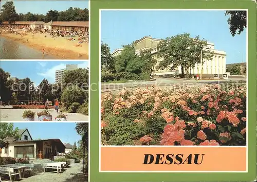 Dessau Rosslau Strandbad Adria Landestheater  Kat. Dessau Rosslau