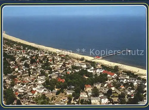 Ahlbeck Ostseebad Fliegeraufnahme Kat. Heringsdorf Insel Usedom